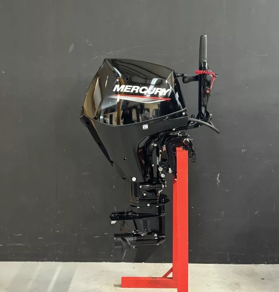 Mercury 10 PK EFI outboard engine.