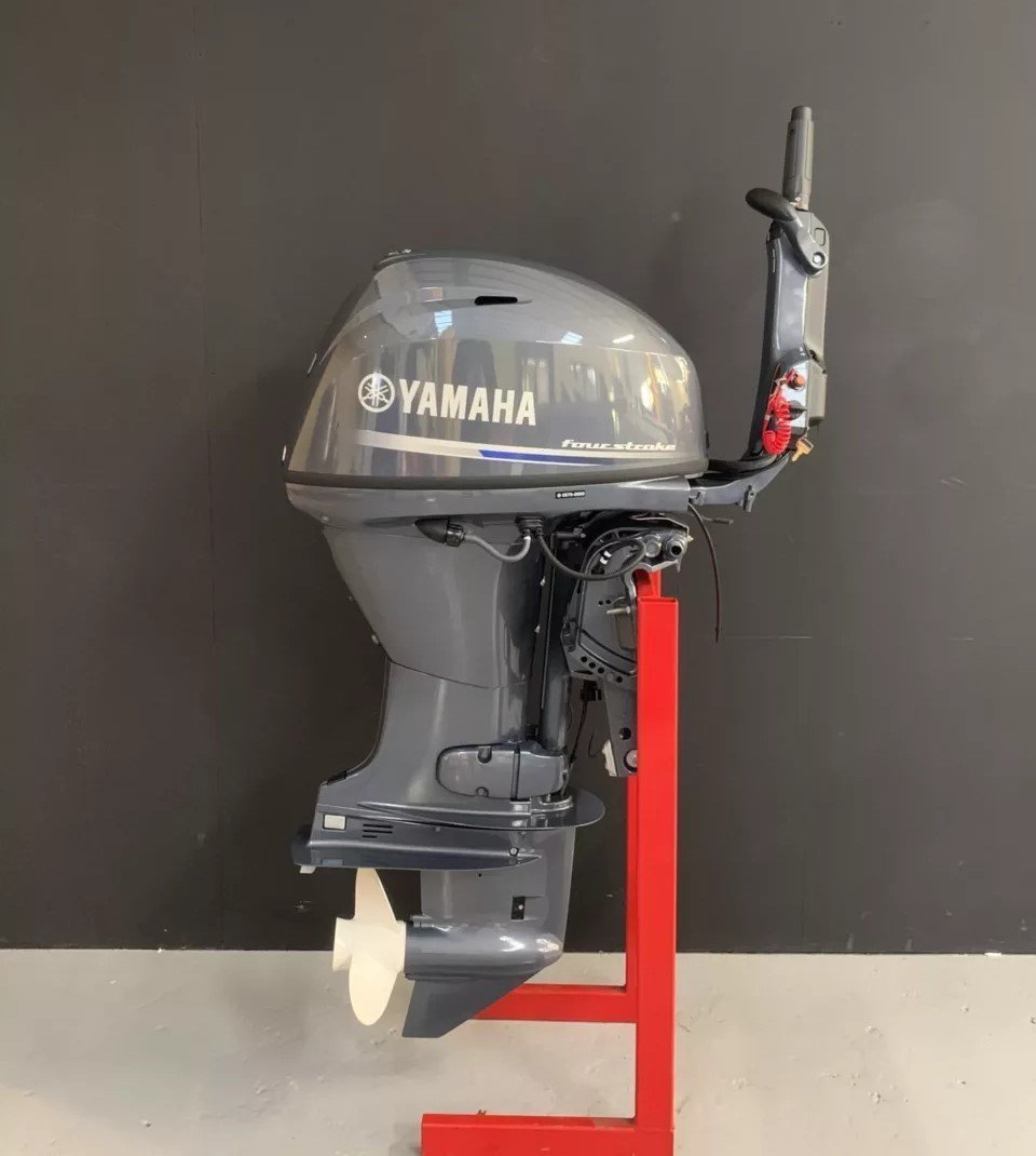 Yamaha 30 HP EFI outboard engine.