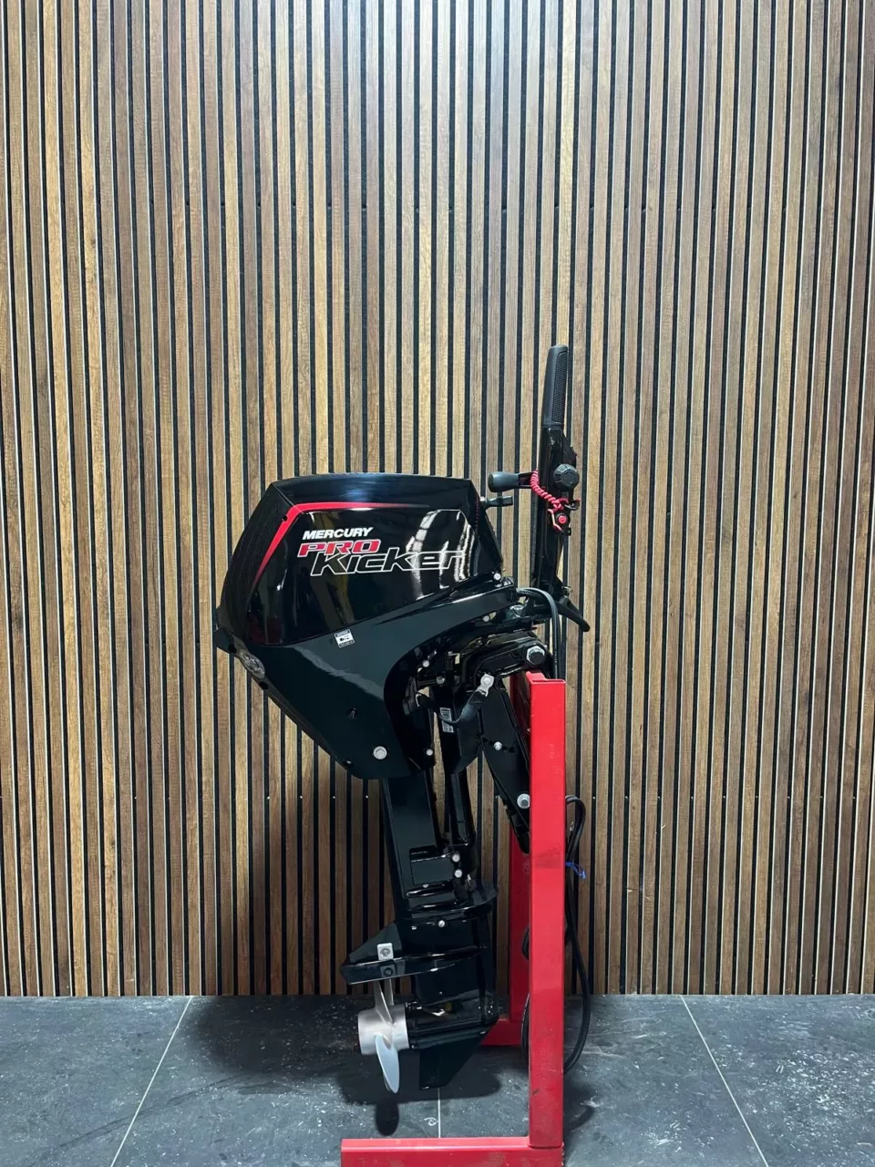 2020 Mercury 15 HP ELHPT Pro Kicker outboard engine.
