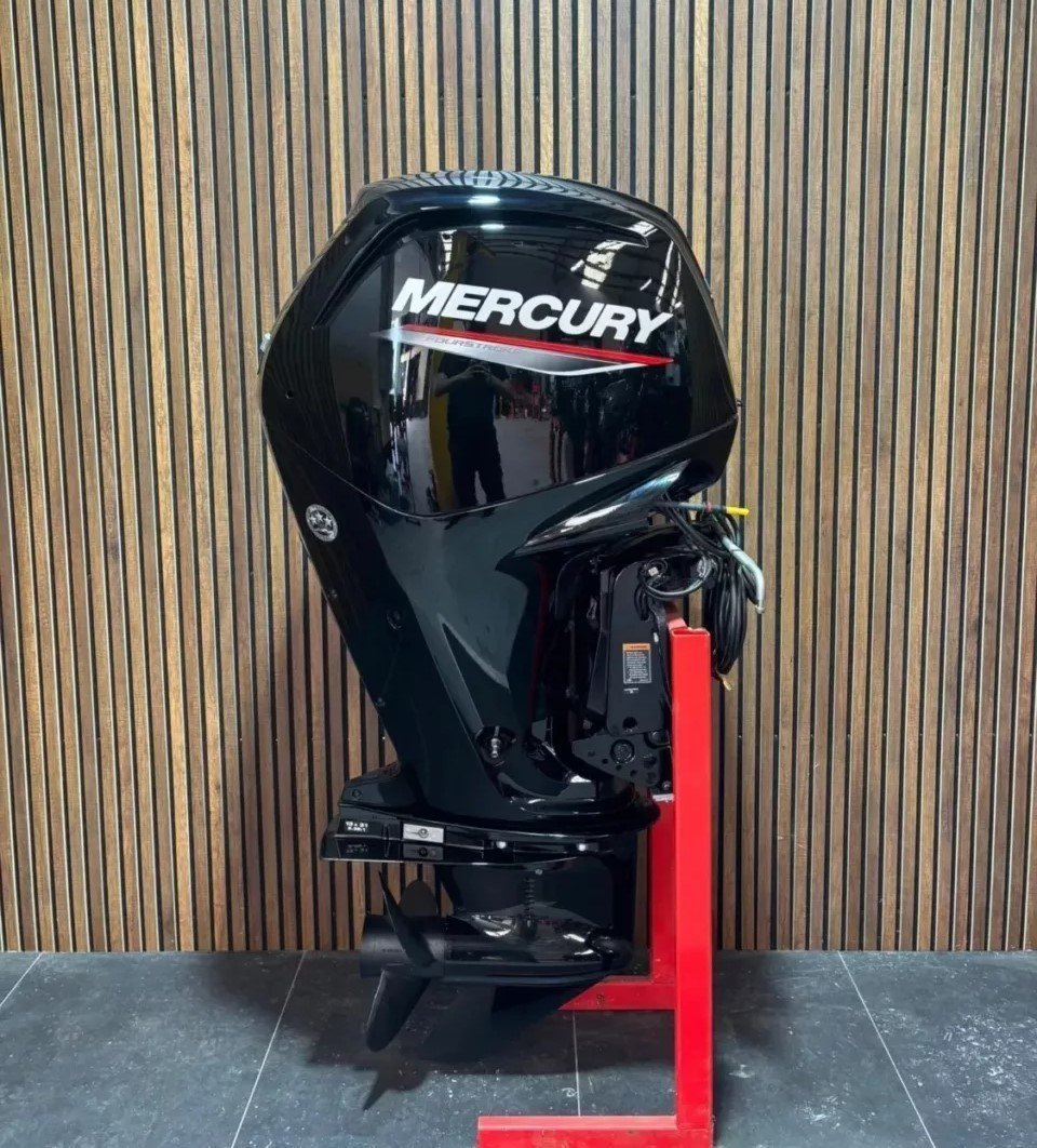 2026 Mercury 80 HP F100ELPT outboard engine.
