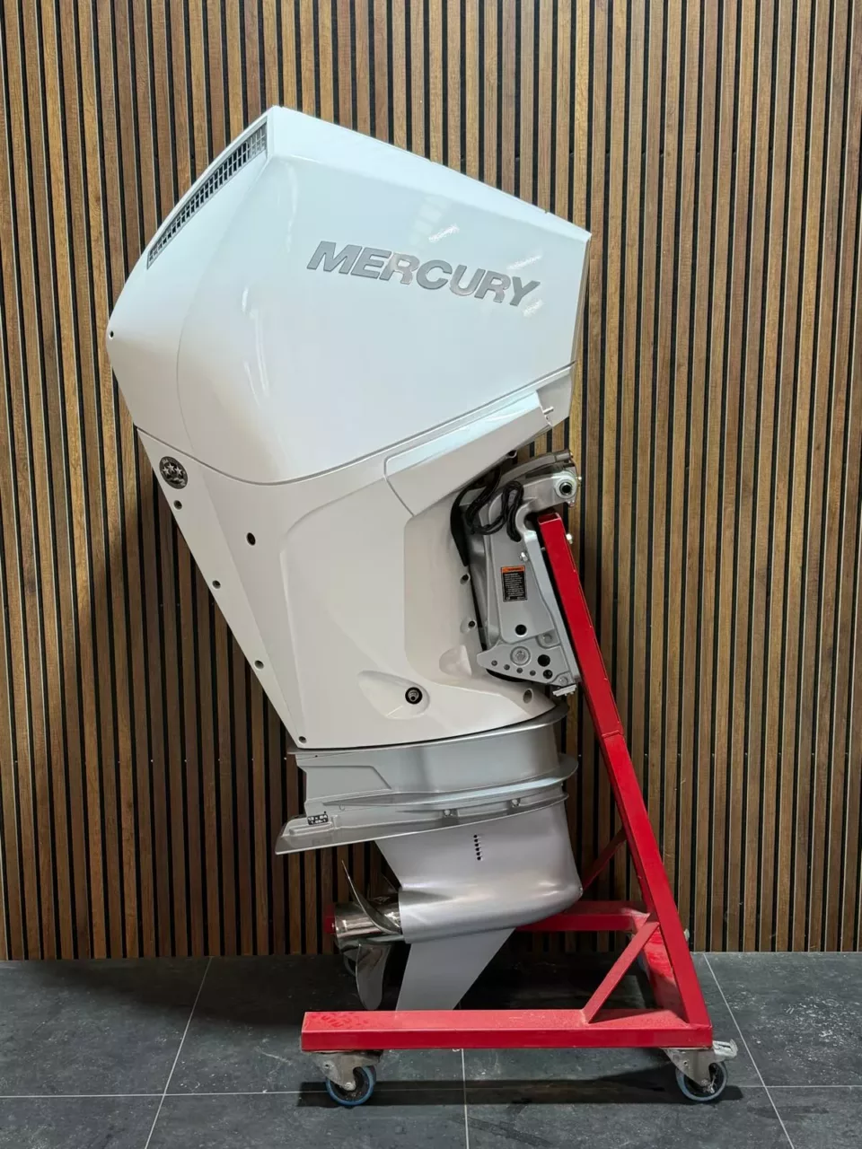 2018 Mercury F200 V6 outboard engine.