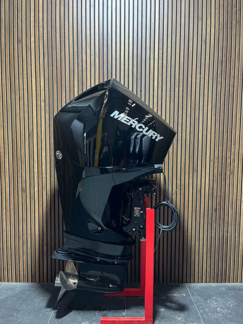 2021 Mercury F225 V6 outboard engine.