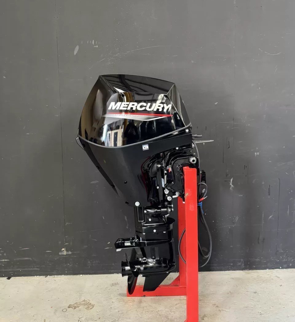 Mercury F25E outboard engine.