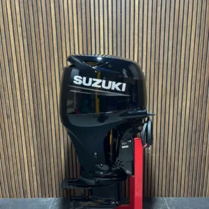 Suzuki 100 HP EFI outboard engine.