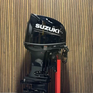 Suzuki 115 HP EFI outboard engine.