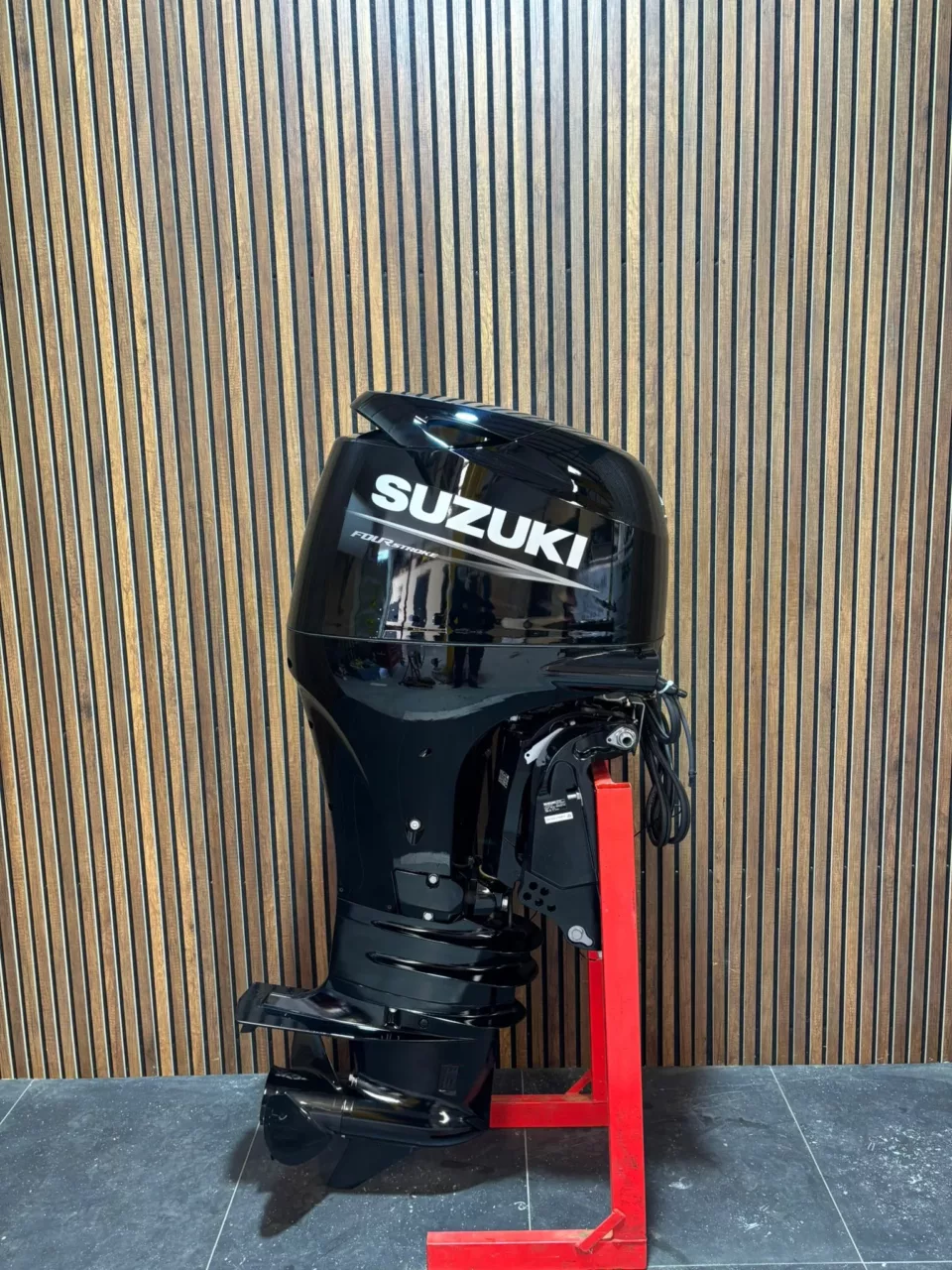 Suzuki DF90ATX outboard engine.