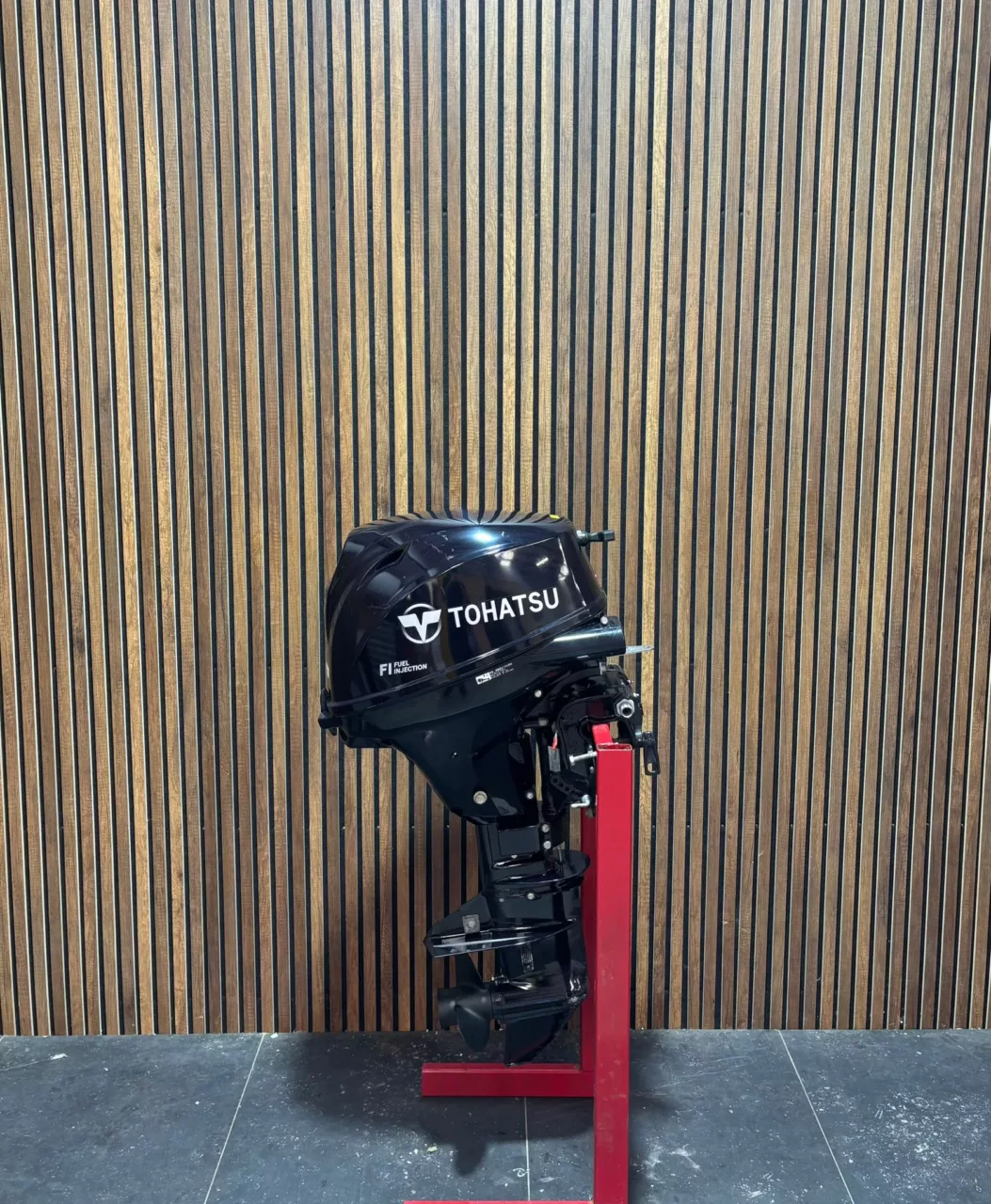 2020 Tohatsu 15 HP EFI outboard engine.