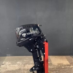 Tohatsu 15 HP EFI Powertilt outboard engine.