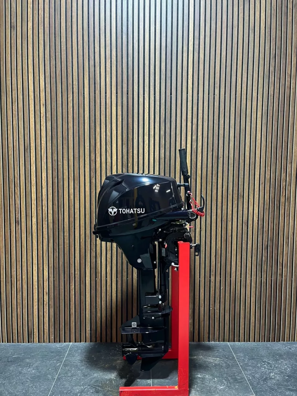 Tohatsu 20HP EFI outboard engine.