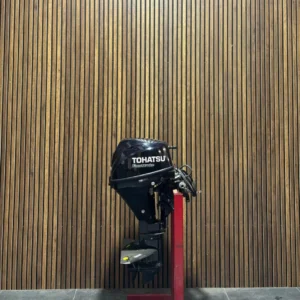 2017 Tohatsu 9.8 HP outboard engine.
