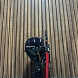 Tohatsu 9.9 HP EFI Powertilt outboard engine.