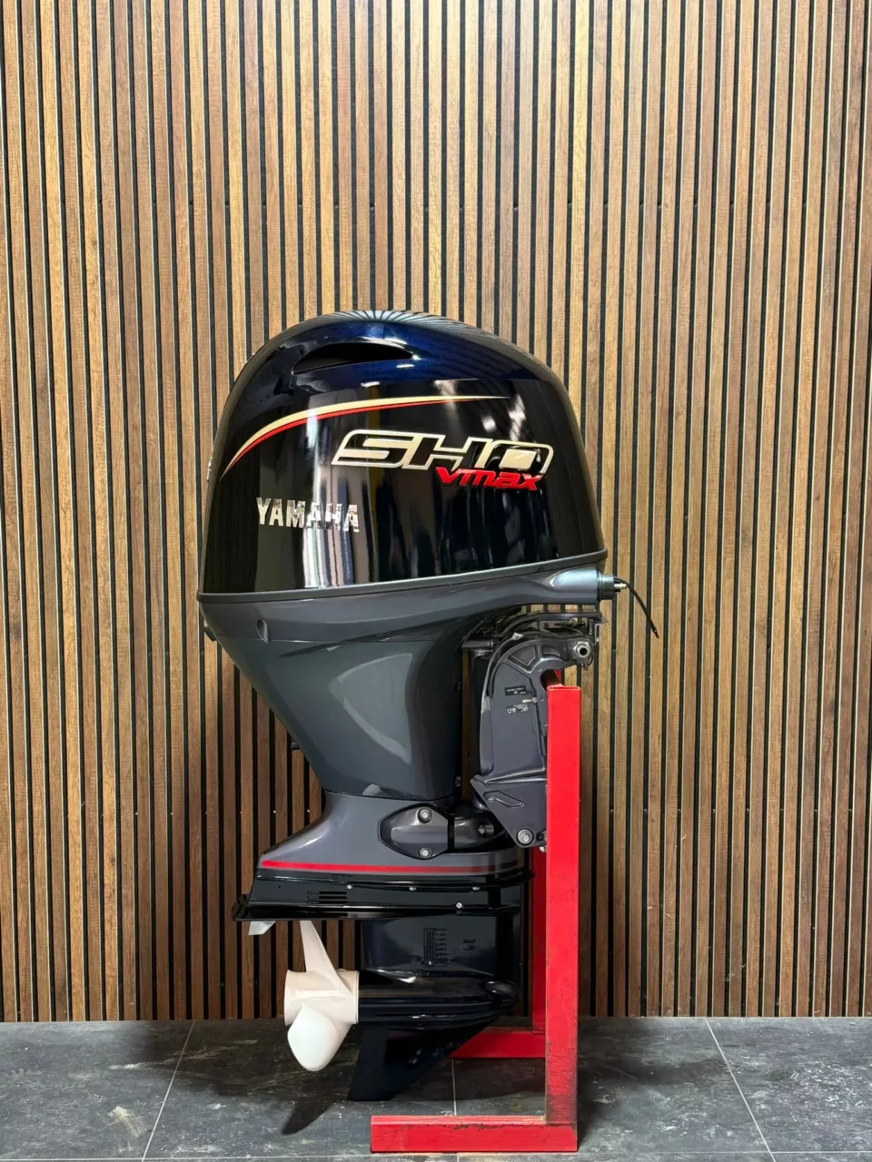 Yamaha 115 HP V-MAX S.H.O. outboard engine.