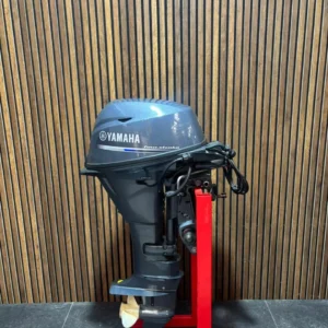 2021 Yamaha 15 HP Powertilt outboard engine.