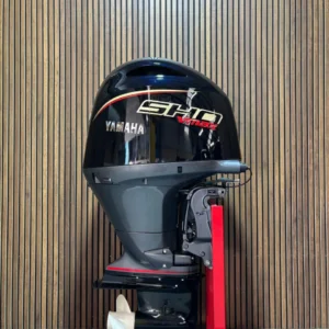 Yamaha 150 HP SHO Vmax outboard engine.