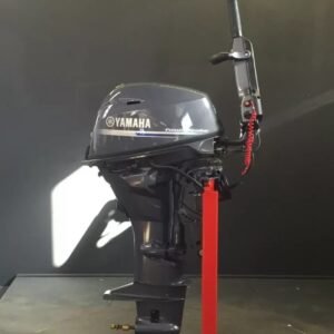 Yamaha 25 HP EFI outboard engine.