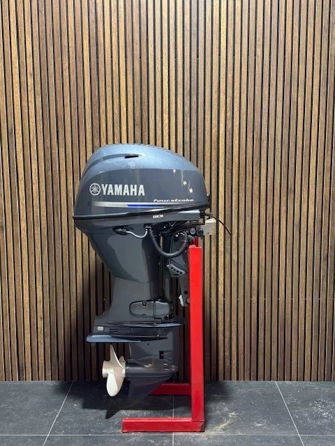 Yamaha 40 HP EFI outboard engine.