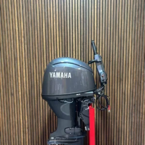 Yamaha 60 HP EFI outboard engine.