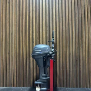 Yamaha 8 HP Highthrust outboard engine.