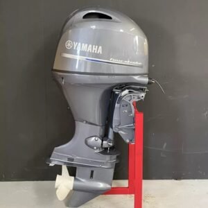 Yamaha 80 HP EFI outboard engine.