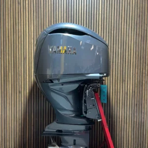 Yamaha F300 XCB V6 outboard engine.